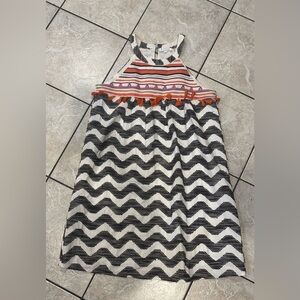 THML Stylish Black and White Chevron women’s Dress Size Small